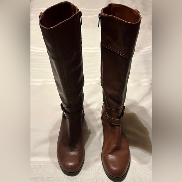 Brown Life Stride Knee Boots Shoes Sz 8 - Picture 1 of 6